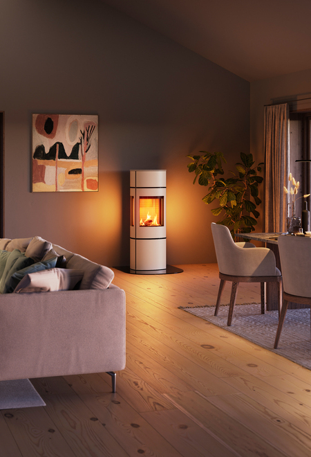 CARO 130 GAS in der Farbe Sand CARO 130 GAS in der Farbe Sand im Wohn- und Esszimmer